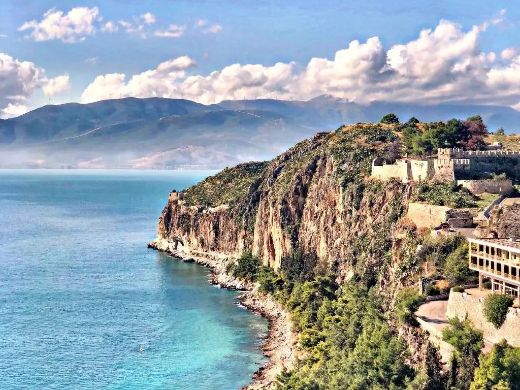 coast of the Greek Peloponnese